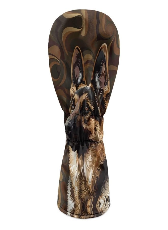 Howilath German Shepherd Golf Headcovers for Driver, Fairway Woods, Hybrid, PU Leather Club Protection Covers - Image 2