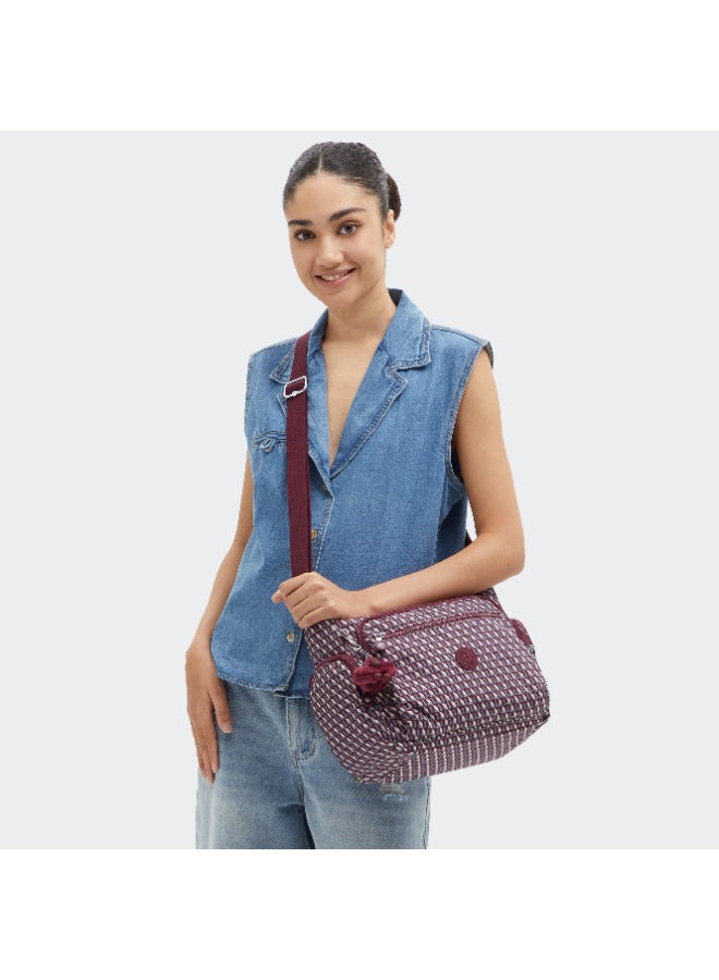 kipling Gabbie Large Across body Shoulder Bag 3DK Wine - Image 2