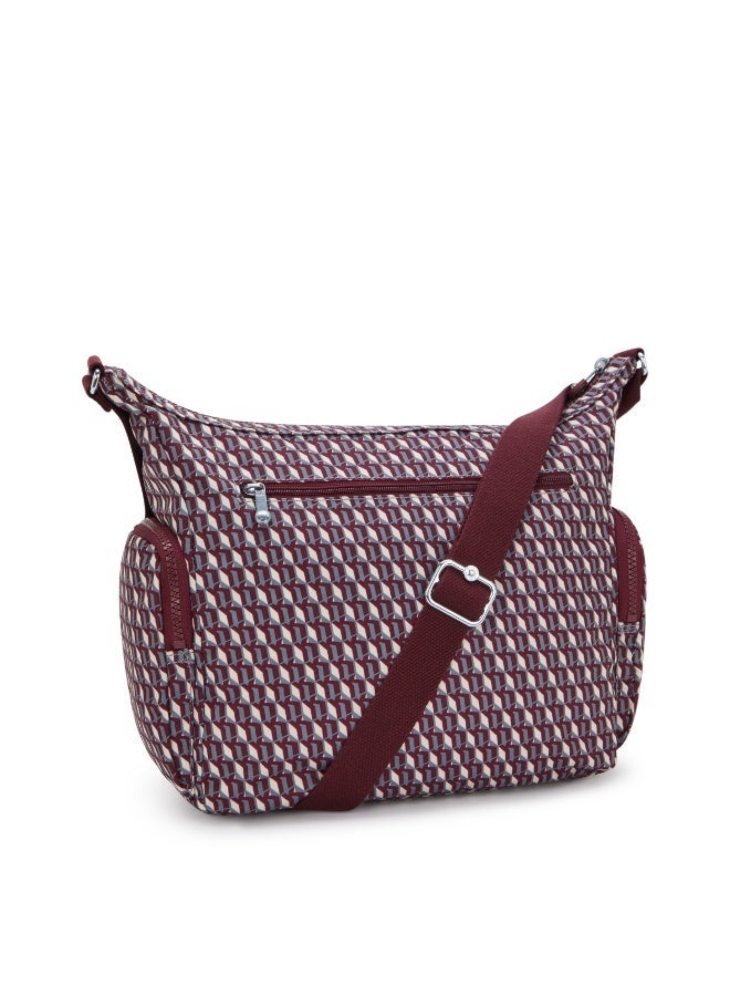 kipling Gabbie Large Across body Shoulder Bag 3DK Wine - Image 5