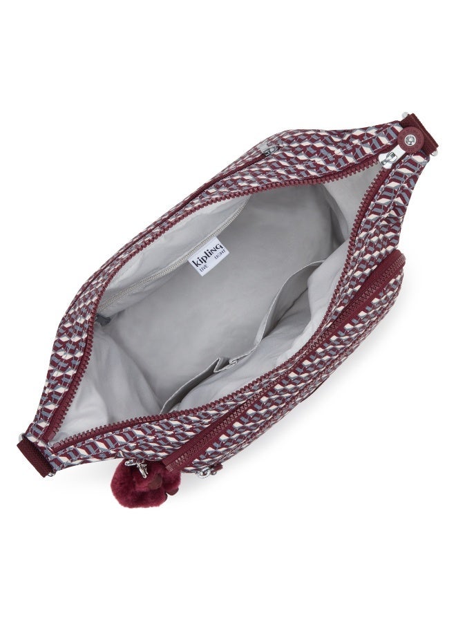 kipling Gabbie Large Across body Shoulder Bag 3DK Wine - Image 4