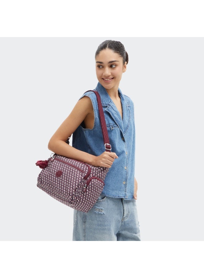 kipling Gabbie Large Across body Shoulder Bag 3DK Wine - Image 3