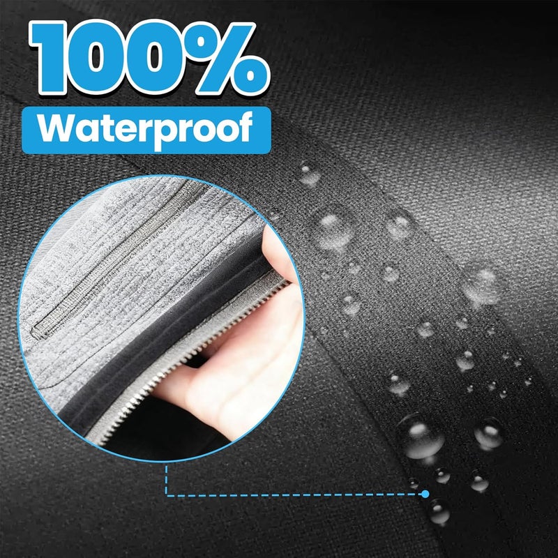 LLPT Wetsuit Repair Tape Iron On 0.8” x 16.5 Ft Seam Sealing Patch Waterproof for Neoprene Wetsuit Drysuit Fishing Suits Industrial Standard Carrier Material Color Black(IR865) - Image 5