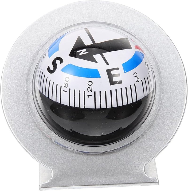Self Adhesive Solar Car Compass Ball Dashboard Navigation Tool for Car Truck Boat - Image 1