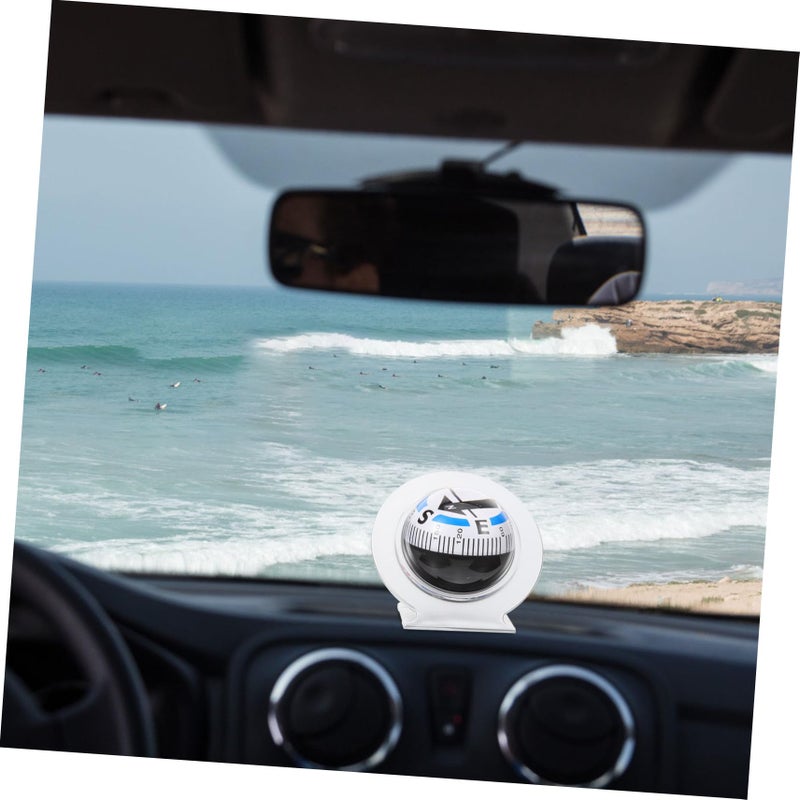 Self Adhesive Solar Car Compass Ball Dashboard Navigation Tool for Car Truck Boat - Image 4