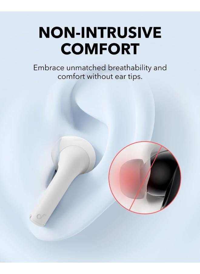 Soundcore K20i by Anker, Semi-in-Ear Earbuds, Bluetooth Wireless, 36H Playtime, Fast Charge, Clear Sound, Comfortable Fit, ENC 2-Mic Clear Calls, Custom EQ, IPX5, Bluetooth 5.3, App Control White - Image 4