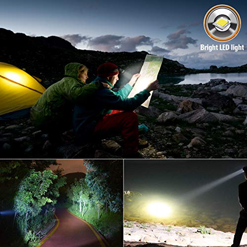 ODEAR Rechargeable Headlamp, Super Bright LED Head Lamp Flashlight Waterproof Headlight with Built in Battery for Outdoor Camping Fishing Hiking Running Right Ride - Image 3