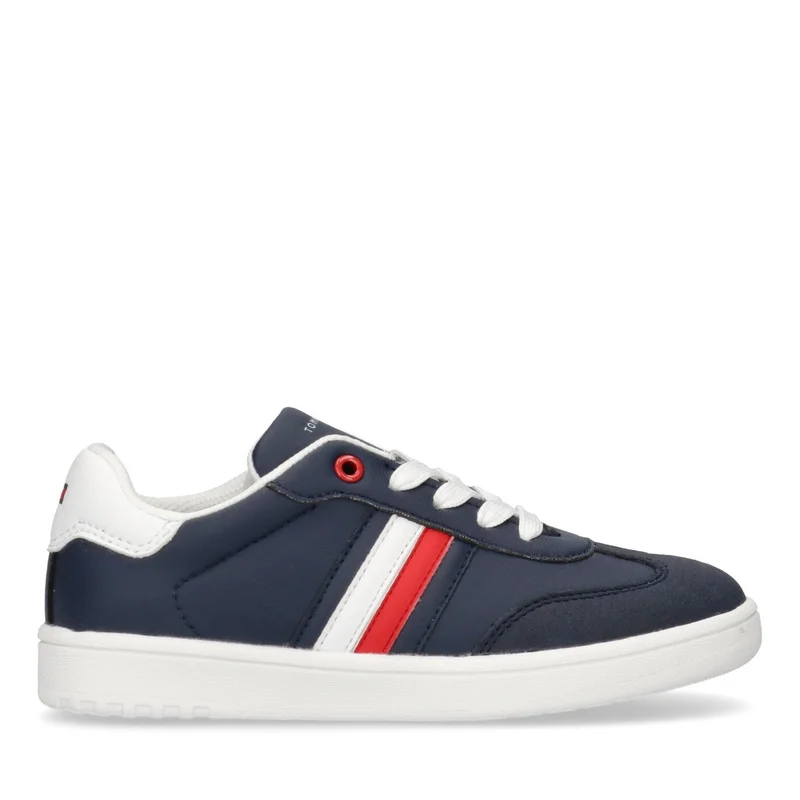 TOMMY HILFIGER Kids Stripe Lace Up Low Top Sneakers