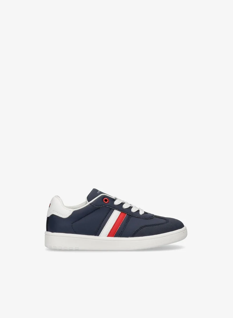 TOMMY HILFIGER Kids Stripe Lace Up Low Top Sneakers