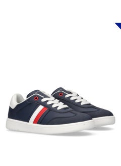 TOMMY HILFIGER Kids Stripe Lace Up Low Top Sneakers  - Image 1