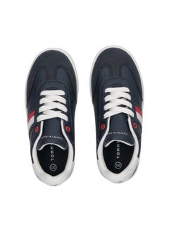 TOMMY HILFIGER Kids Stripe Lace Up Low Top Sneakers  - Image 3