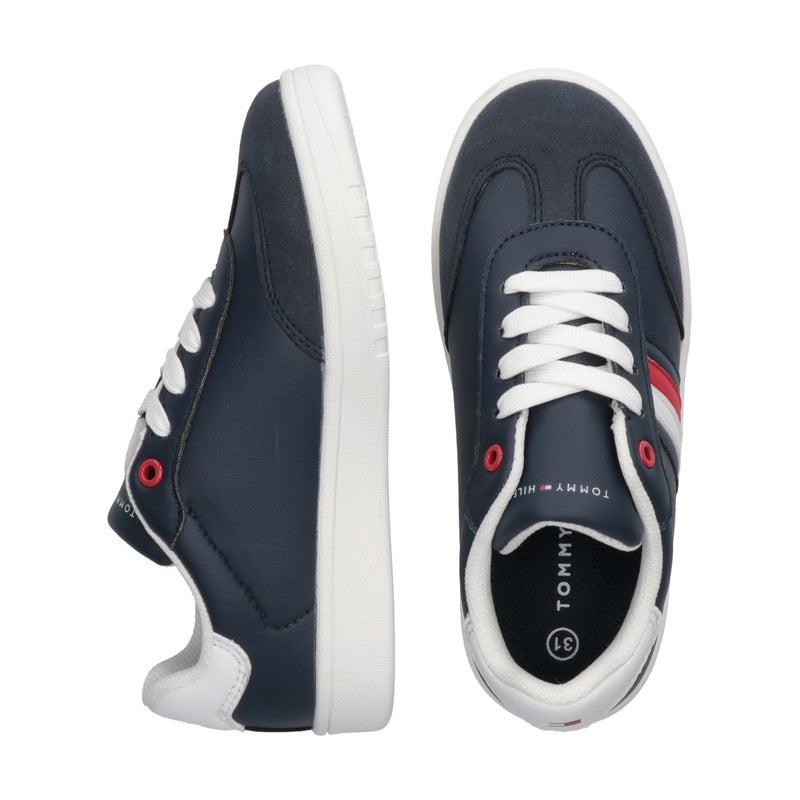 TOMMY HILFIGER Kids Stripe Lace Up Low Top Sneakers  - Image 4