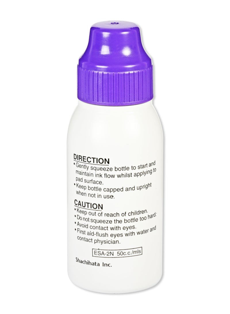 Artline ESA-2N Stamp Pad Ink, 50c.c/mls Bottle, Color:Violet - ARIKESA2NVI - Image 2