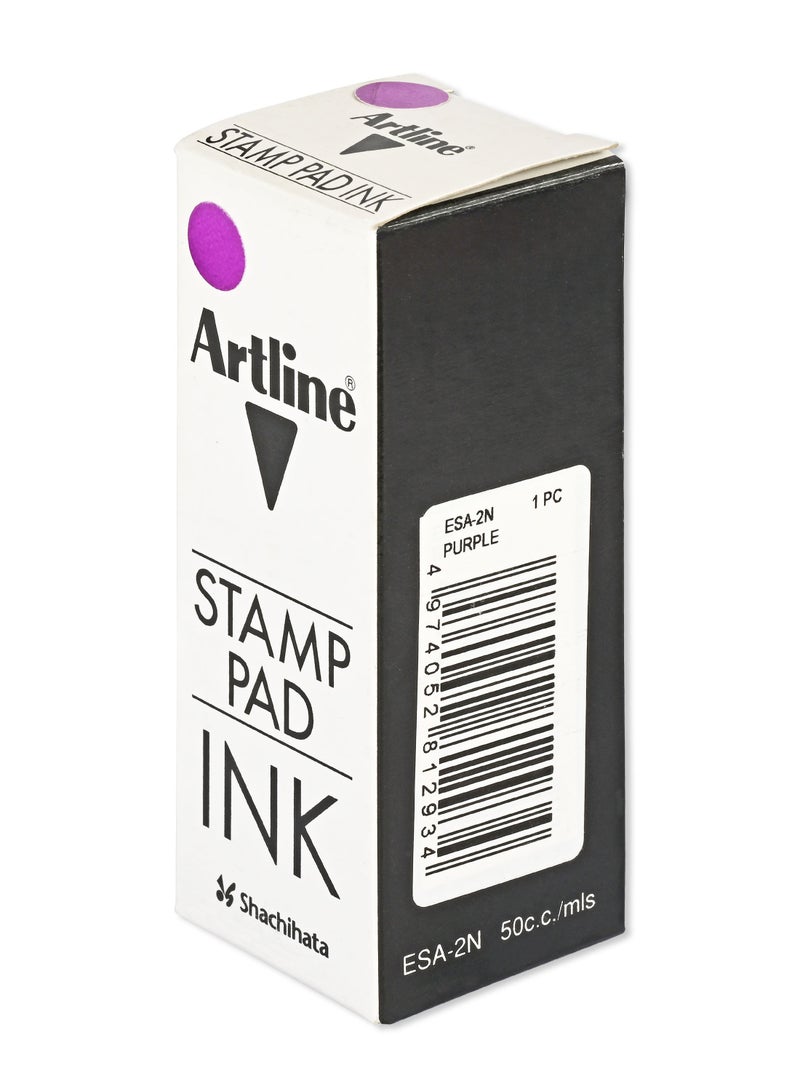 Artline ESA-2N Stamp Pad Ink, 50c.c/mls Bottle, Color:Violet - ARIKESA2NVI - Image 5