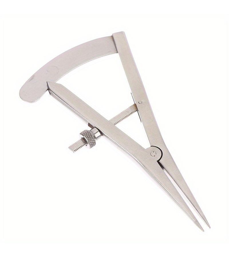 Stainless Steel Mini Spacing Gauge Model A Adjustable Metal Caliper For Leather Edging Tools - Image 1