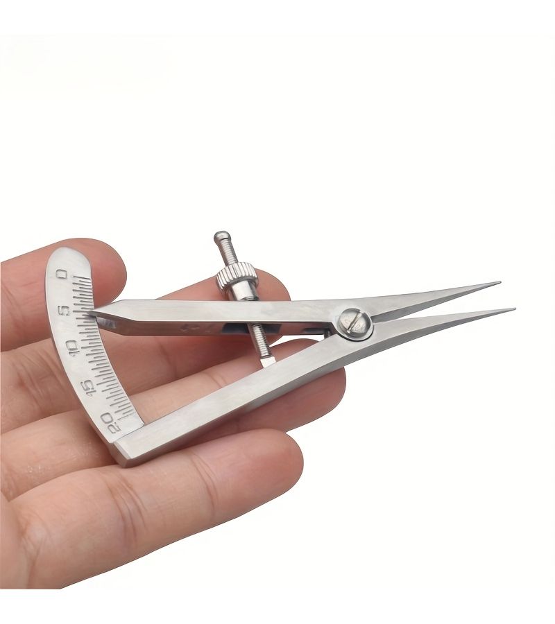 Stainless Steel Mini Spacing Gauge Model A Adjustable Metal Caliper For Leather Edging Tools - Image 5