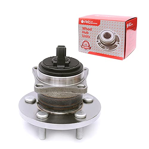 FKG 512403 Rear Wheel Bearing Hub Assembly fit for 2009-2016 Toyota Corolla, 2009-2010 Ponitac Vibe FWD 1.8L 4Cyl L, 2009-2014 Toyota Matrix FWD 1.8L 5Cyl L, 5 Lugs - Image 1