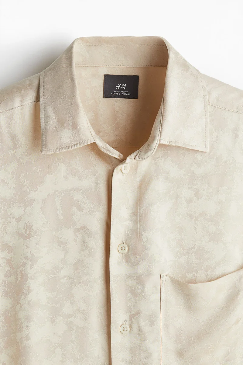 H&M Regular Fit Satin shirt