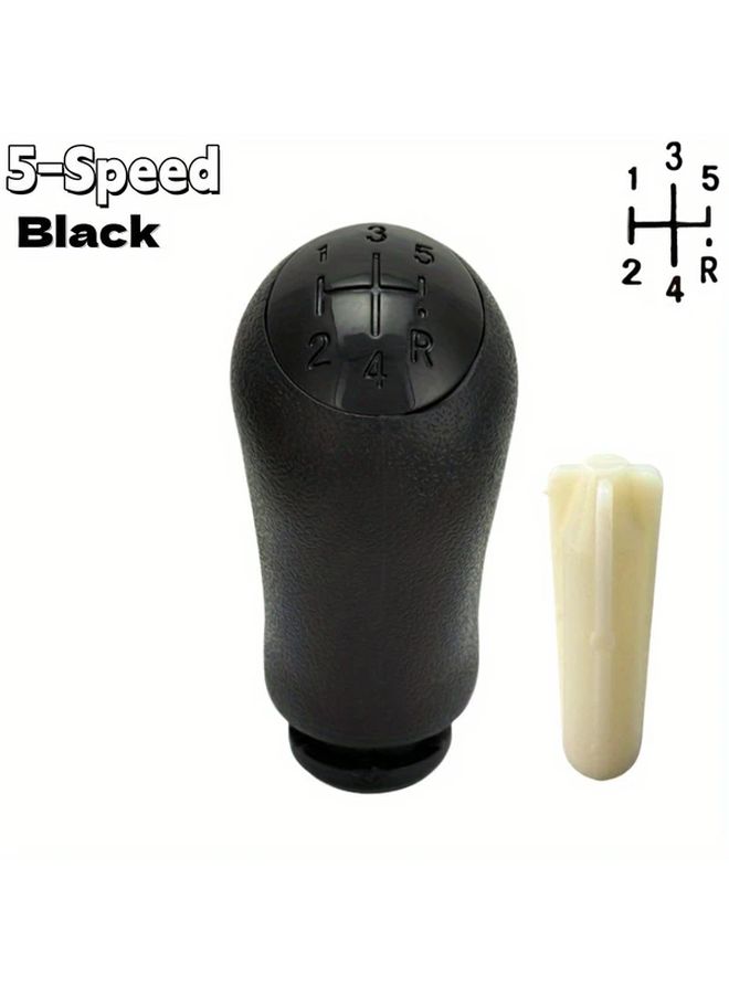 مقبض ناقل الحركة اليدوي العالمي بخمس سرعات، رأس عصا التروس الفضي المريح - Image 5