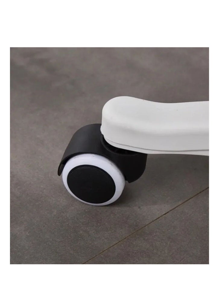 keke Computer Chair Light Luxury Transparent Backrest Style + Thickened Nylon Legs - Image 4