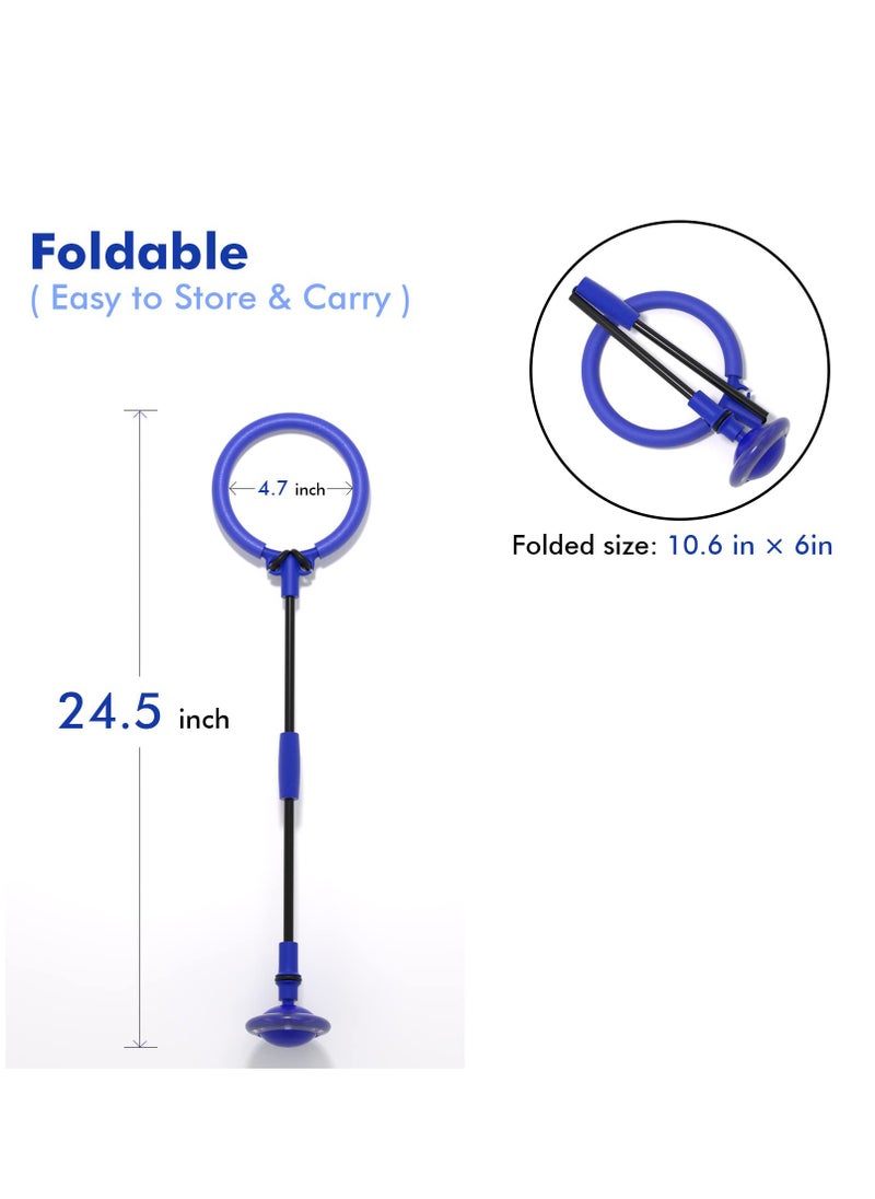 null - Skip It Ball, Foldable Skip It Ankle Skipit Toy with Backpack, Colorful Flash Skip It Toy for Fitness, Ankle Skip It Ball Jump Rope, Playground Equipment Indoor Outdoor Jumping Toys - Image 1