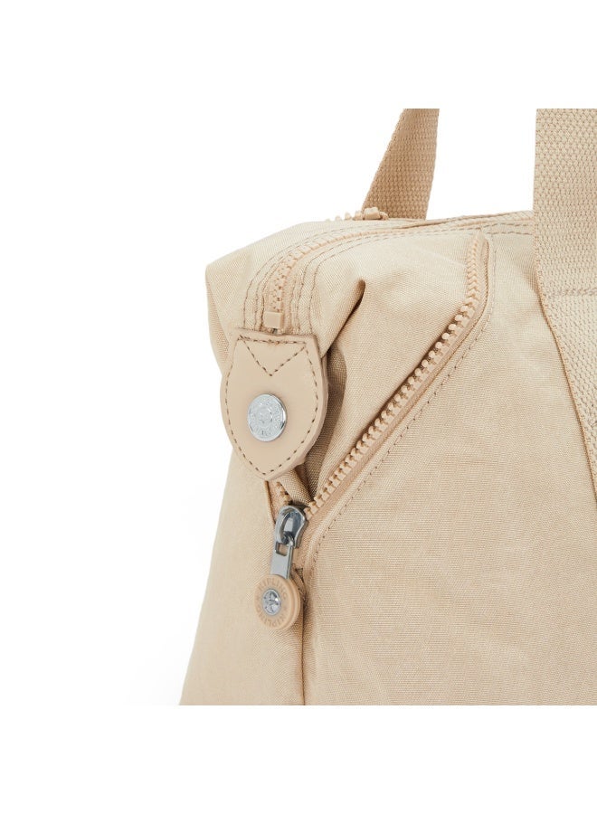 kipling Art Mini Small handbag with removable shoulder strap Sparkled Beige - Image 5