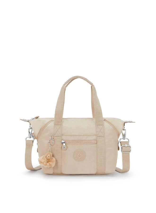 kipling Art Mini Small handbag with removable shoulder strap Sparkled Beige - Image 1
