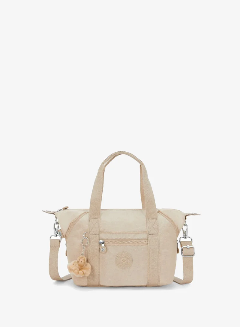 Kipling Art Mini Small handbag with removable shoulder strap Sparkled Beige
