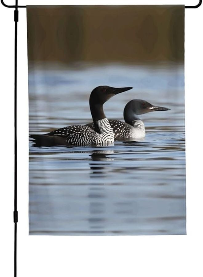 Double Sided Garden Flag Loon Birds 28x40 Inch Outdoor Yard Decor - Image 1
