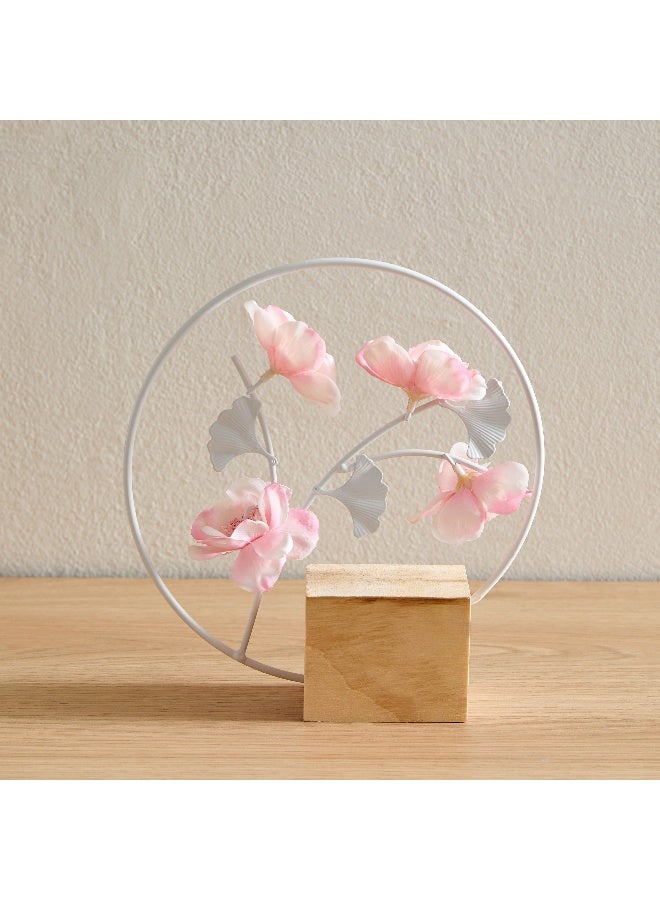 Home Box Wadee Metal Decorative Flower Table Accent - 18x5.5x19 cm - Image 5