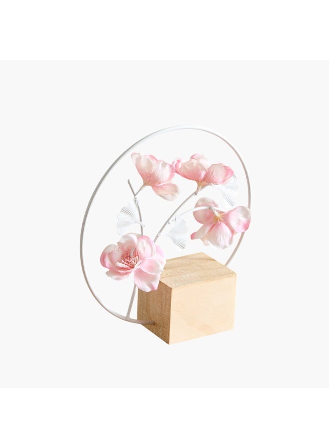 Home Box Wadee Metal Decorative Flower Table Accent - 18x5.5x19 cm - Image 2