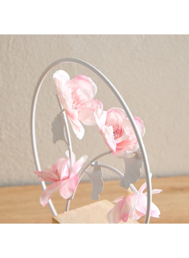Home Box Wadee Metal Decorative Flower Table Accent - 18x5.5x19 cm - Image 4