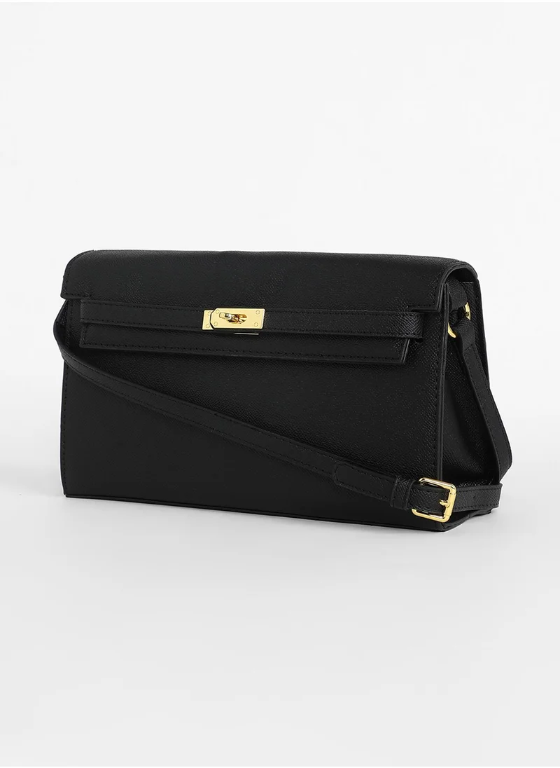 صوص هاوت The Overlap Sling Bag - Midnight Black