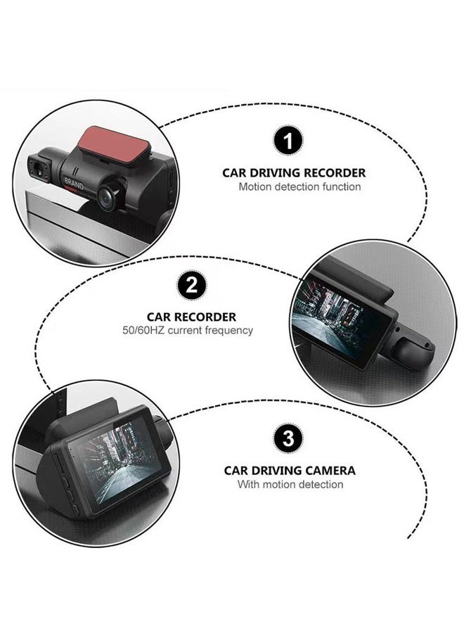 Gasin - Dual-Lens 1080P Dash Cam with 3-Inch Screen, Wi-Fi Connectivity and 170-Degree Recording for Front and Interior of the Vehicle - Image 1