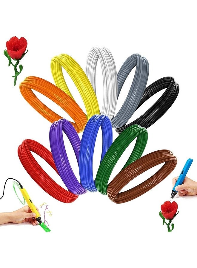 Beauenty 3D Filament Pen, 3D Filament Pen PLA Refill, 3D Pen Refills for 3D PLA Pen, (1.75mm, 10Colors, 5M Each Color) (Random Color) - Image 1