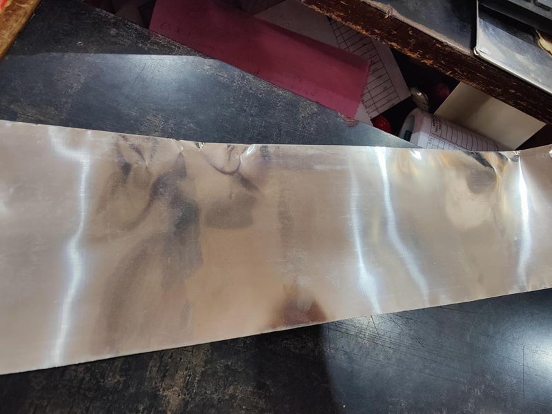 VAKOOBA Stainless Steel 304 grade 005mm Thickness100mm wide x1m Foil Sheet 48 Gauge  - Image 3