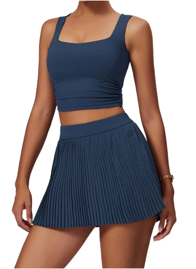 كون.يوغا Womens Crop Top Shoulder Strap Sleeves