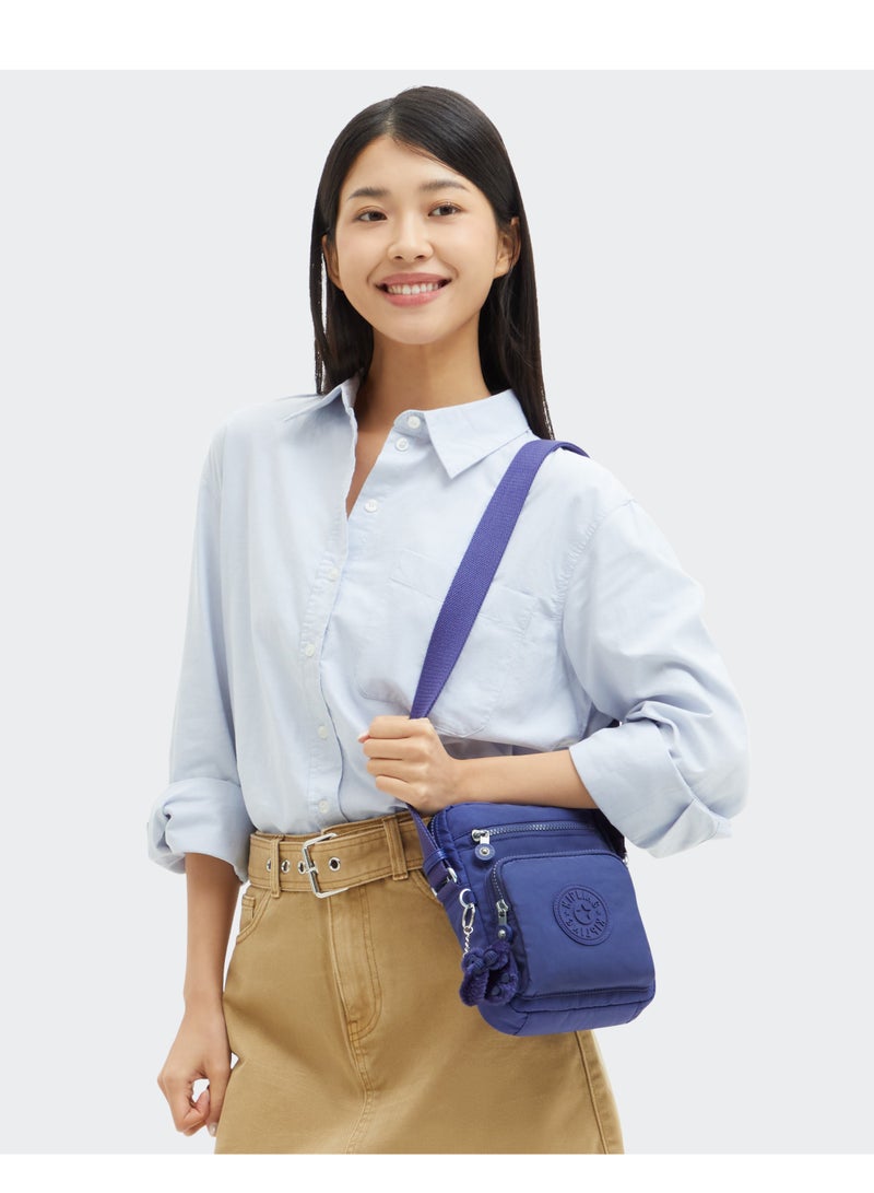 kipling Gunne Small Crossbody with Adjustable Straps Ocean Blue - Image 2