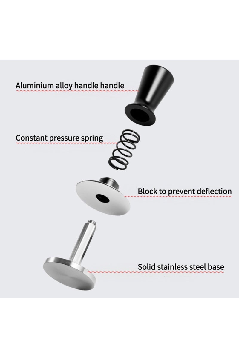 إيروريكس مكبس قهوة إسبريسو 51 مم، 58 مم، 53 مم، 54 مم، 51 مم، مكبس قهوة باريستا مع زنبرك معاير من الفولاذ المقاوم للصدأ - Image 4