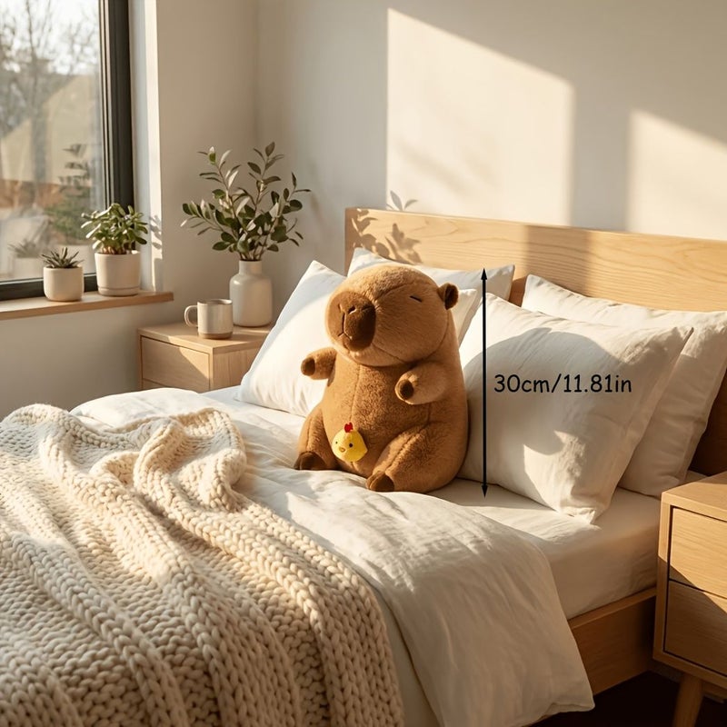 Brown Capibara Plush Doll Room Decor Pillow Soft Gift for Capibara Lovers - Image 4