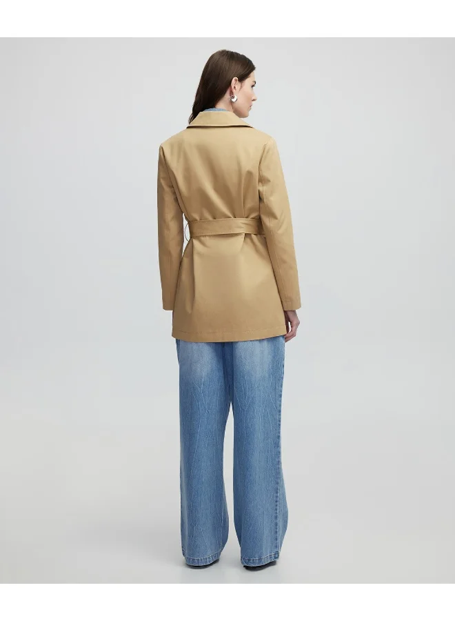 Ipekyol Double-Breasted Trench Coat With Belt