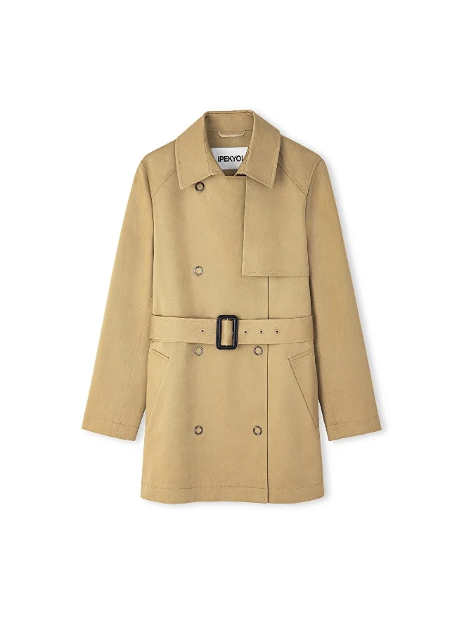 Ipekyol Double-Breasted Trench Coat With Belt