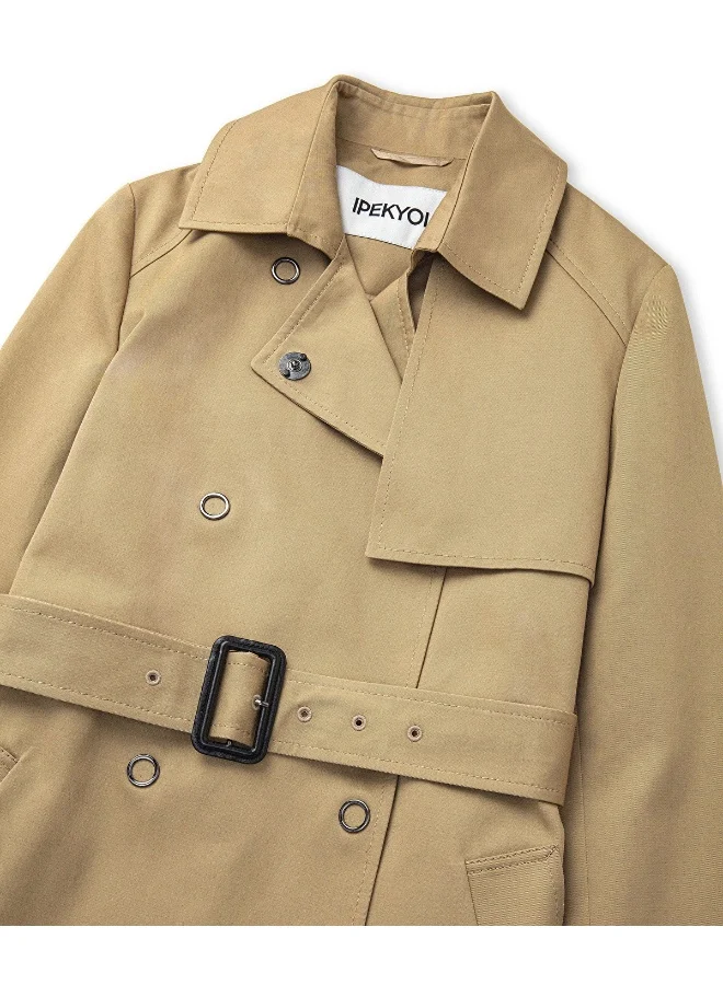 Ipekyol Double-Breasted Trench Coat With Belt