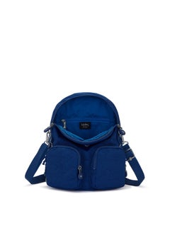 kipling Small Backpack (Convertible To Shoulderbag) Female Deep Sky Blue Firefly Up  - Image 3