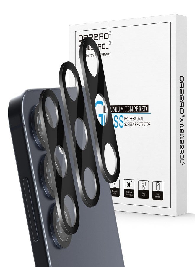 Orzero (3 Pack) Camera Lens Protector Compatible for Samsung Galaxy S25, Protector de Cámera Tempered Glass 9H Precise Camera Cutouts Anti-Scratch Does Not Affect Night Shots and Flash - Image 1