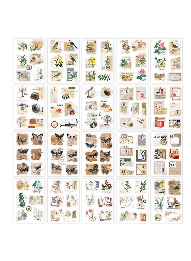 Generic Botanical Vintage Scrapbooking Paper for Journaling and Card Making Art Supplies Gift Wrapping  - Image 1