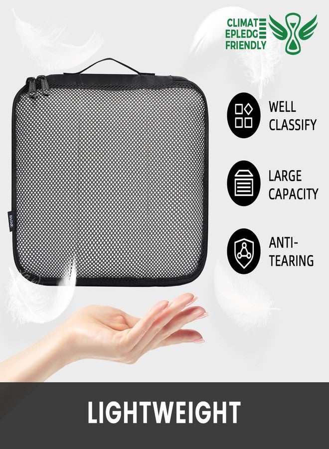 BAGAIL 6 Set Packing Cubes Luggage Packing Organizers for Travel Accessories (Black) - Image 3