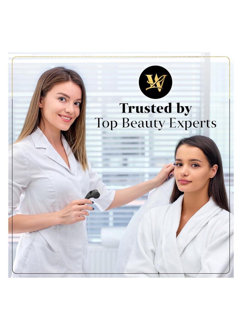 Lexi Derma Roller 1.0mm for Skin, Hair and Beard Titanium Micro Needle Roller for Women and Men for Face and Scalp Safe and Easy to Use Dark Black - Image 3