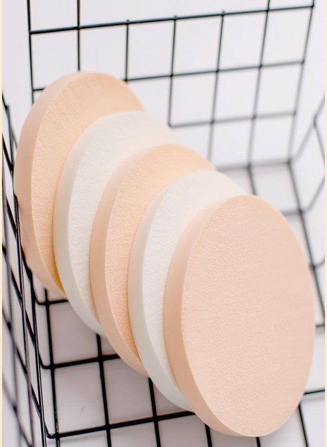 Aternal Premium Soft Velour Powder Puff for Face Makeup - Reusable Round Cosmetic Puff for Loose & Compact Powder - Smooth, Even Application (Pack of 10) - Image 5