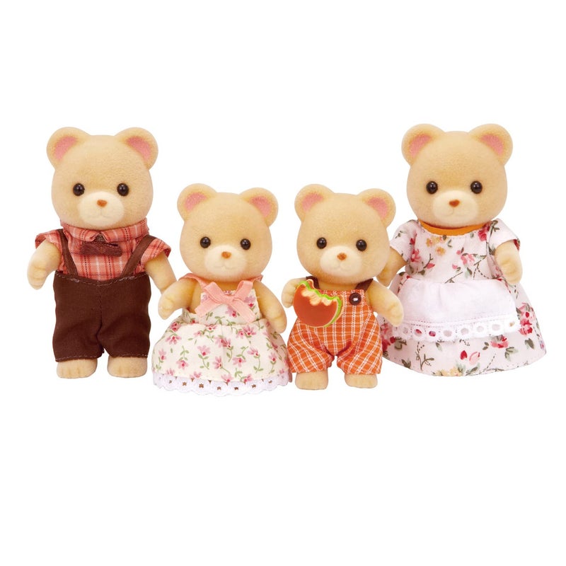 Calico Critters Cuddle Bear Family, Dolls, Dollhouse Figures, Collectible Toys 4 Count - Image 1