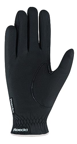 Roeckl ladies contrast riding gloves LONA blackwhite 75 - Image 3